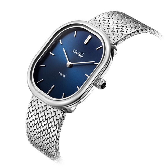 Louise-Silver/Blue (unisex) Watch - Picture 3 of 7